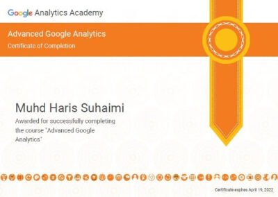 Haris Suhaimi - Advanced Google Analytics
